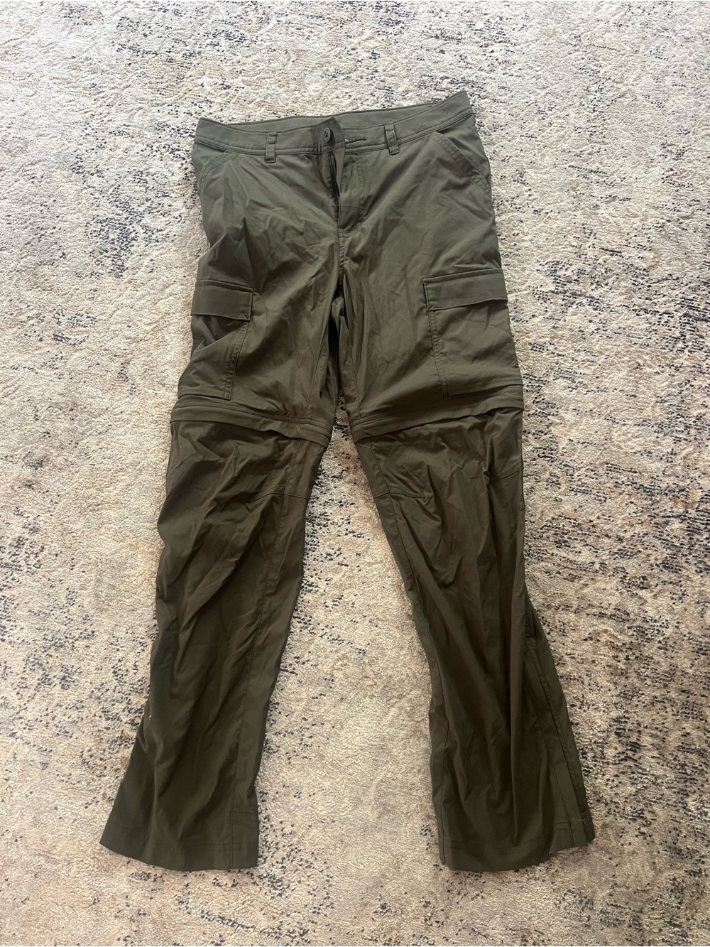 REI Men's Olive Cargo Pants - Dark Green Utility Trousers